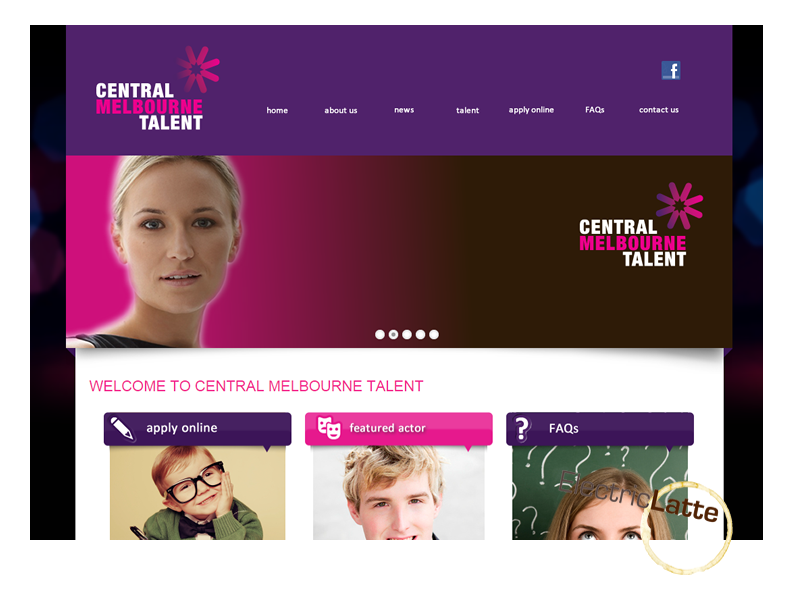 central melbourne talent website development